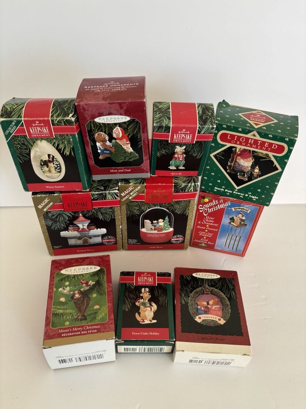 Hallmark Keepsake Ornament Lot of 10 - From 90’s